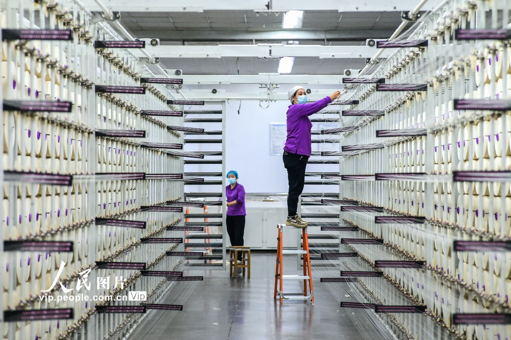 新疆呼图壁：纺织企业生产忙