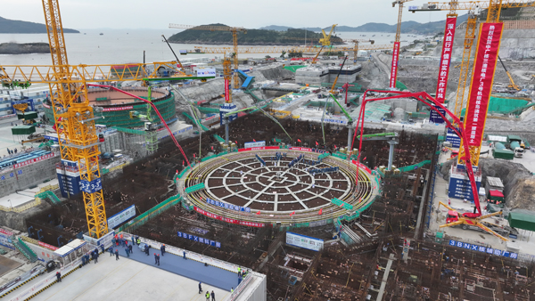 浙江三澳核电项目3号机组建设现场。受访者供图