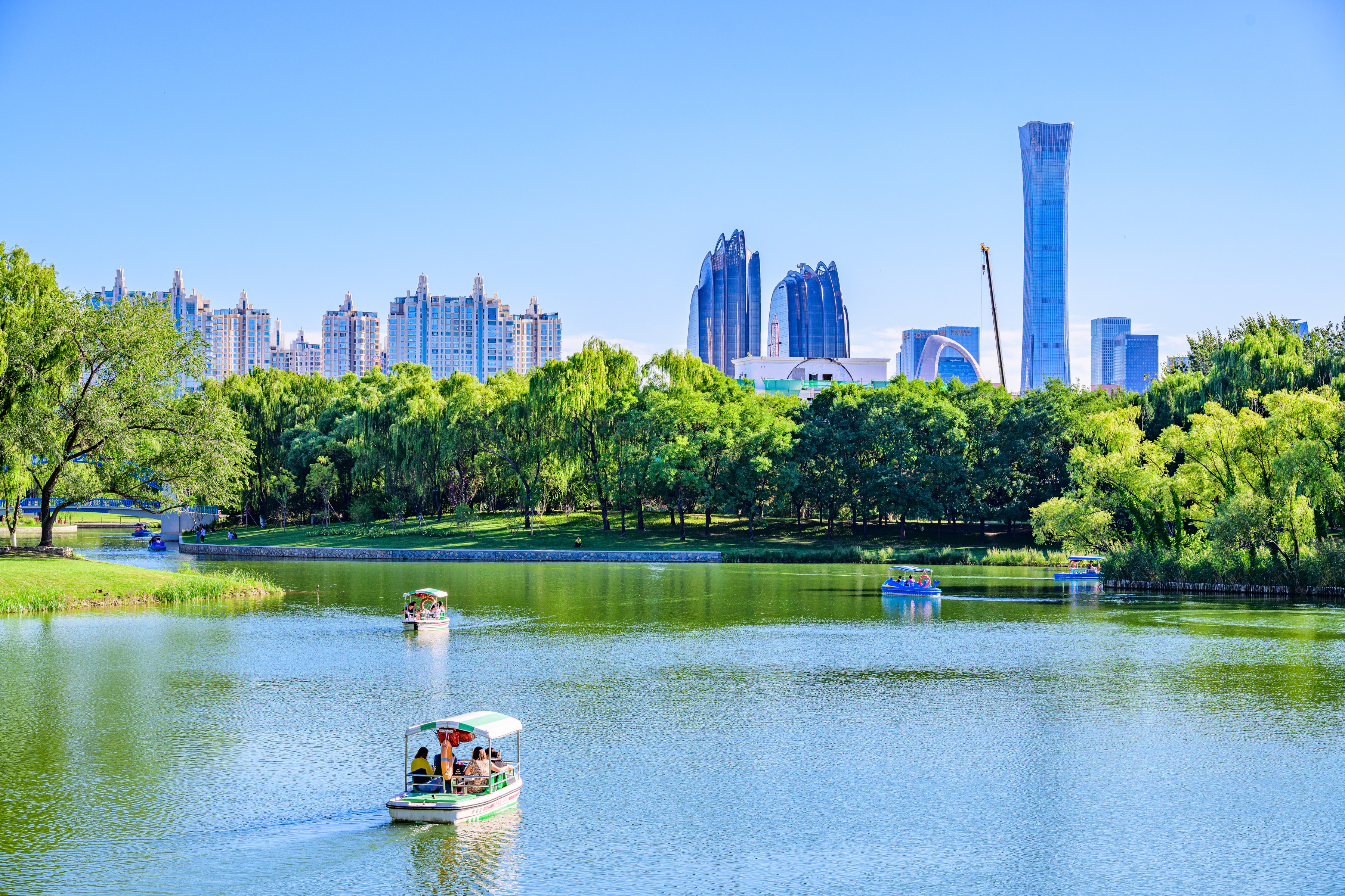 北京亮马河。水利部供图